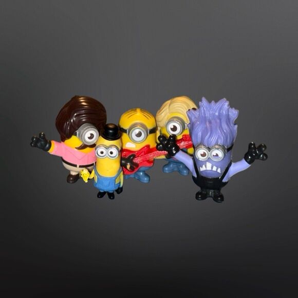 5 McDonalds Happy Meal Despicable Me Rise of Gru Minion Mini Action Figures A20 - Picture 3 of 9